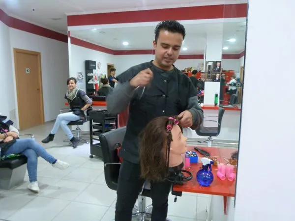 Peinado con cabeza maniqui