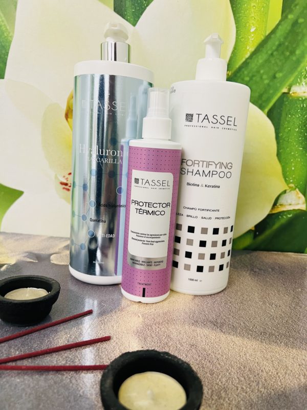 Tassel Pack Hyaluronic Mascarilla + Fortyfying Shampoo + Protector Térmico