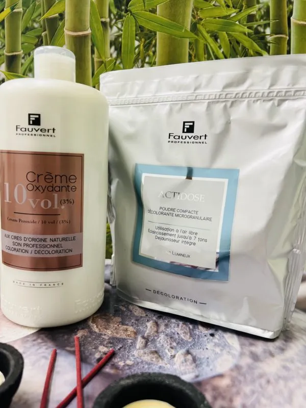 Fauvert Professionnel Pack Actidose Décoloration + Crème Oxydante 10 vol