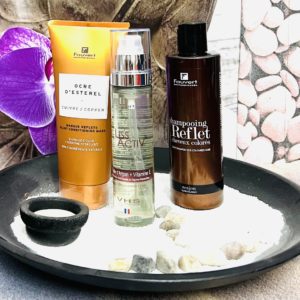 Fauvert Professionnel Pack Shampooing Reflet Cheveux Colorés Acajou + Ocre D’esterel Cuivré/Copper + Liss Activ Sérum Lissage